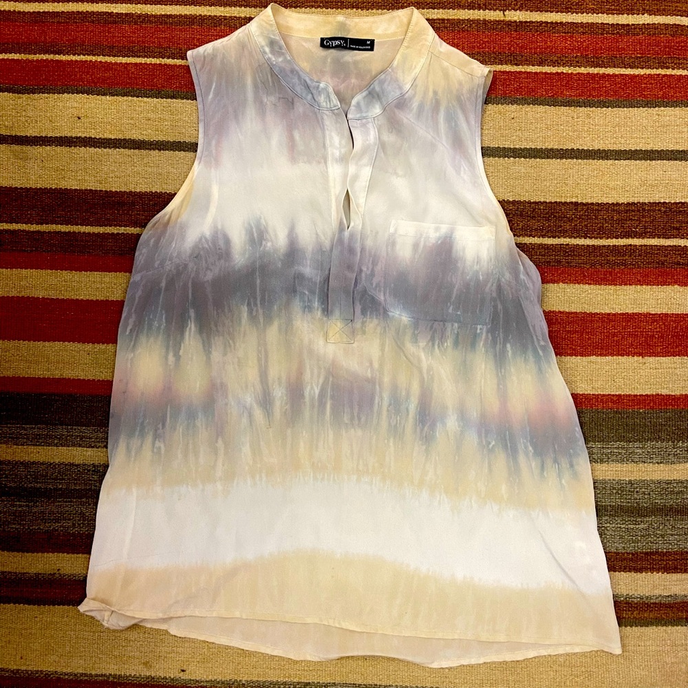 Gypsy 05 women’s 100% silk top, size: M